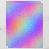 虹色フェイク箔スクラップブック紙No. 22 (正面/裏面)
