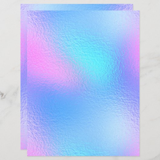 虹色フェイク箔スクラップブック紙No. 23 (正面/裏面)