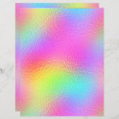 虹色フェイク箔スクラップブック紙No. 25 (正面/裏面)