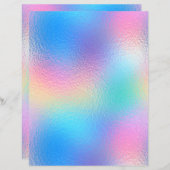 虹色フェイク箔スクラップブック紙No. 38 (正面/裏面)