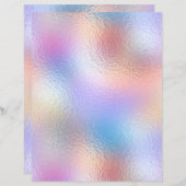 虹色フェイク箔スクラップブック紙No. 65 (正面/裏面)