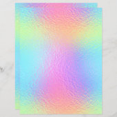 虹色フェイク箔スクラップブック紙No. 7 (正面/裏面)
