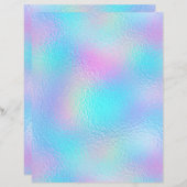 虹色フェイク箔スクラップブック紙No. 73 (正面/裏面)