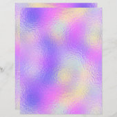 虹色フェイク箔スクラップブック紙No. 82 (正面/裏面)