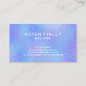 虹色フェイク箔ビジネスエレガントカード 名刺 (裏面)