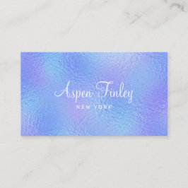 虹色フェイク箔ビジネスエレガントカード 名刺