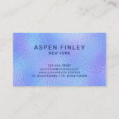 虹色フェイク箔ビジネスエレガントカード 名刺 (裏面)