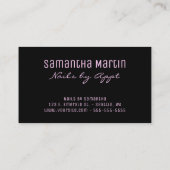 虹色フェイク箔ブラシストロークレインボーヒョウ 名刺 (裏面)