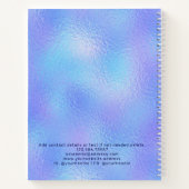 虹色フェイク箔ロエレガントゴ手帳 ノートブック (裏面)