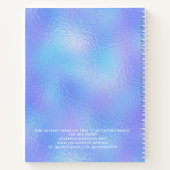 虹色フェイク箔ロエレガントゴ手帳 ノートブック (裏面)