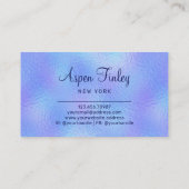 虹色フェイク箔ロエレガントゴ・ビジネス・カード 名刺 (裏面)