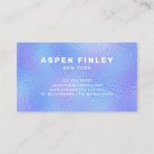 虹色フェイク箔ロエレガントゴ・ビジネス・カード 名刺 (裏面)