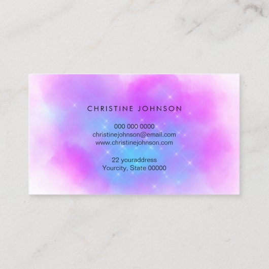 虹色フェイク紫雲 名刺 (裏面)