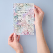 虹色フェイク色の価格表 チラシ (ハンドル)