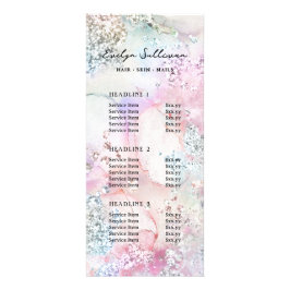 虹色フェイク色グリッター価格表 ラックカード