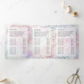 虹色フェイク色三折パンフレット 三つ折りカード (内部)