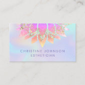 虹色フェイク装飾エステティシャン 名刺 (正面)