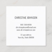 虹色フェイク貝殻スクエア名刺 スクエア名刺 (裏面)