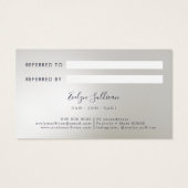 虹色フェイク銀グリッター箔の紹介カード (裏面)