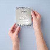 虹色フェイク銀箔グリッター チラシ (手)