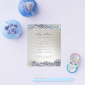 虹色フェイク銀箔グリッター チラシ (シングル)