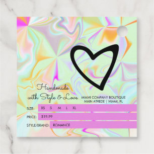 虹色ブティックアパレル価格サイズBつるラベル フェイバータグ