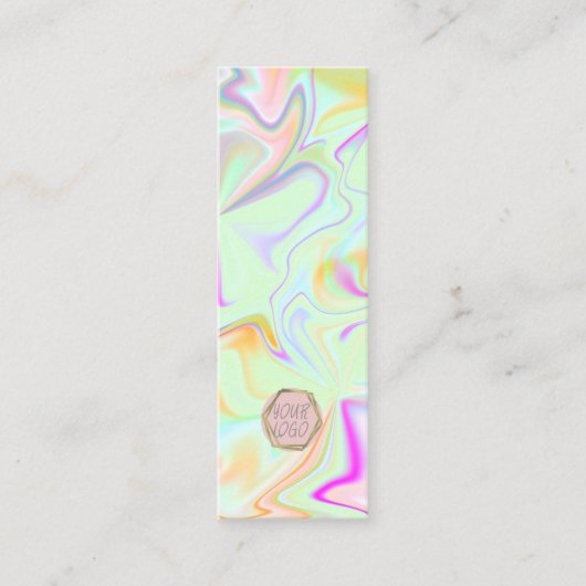 虹色ブティック服価格サイズつるAラベル スキニー名刺 (正面)