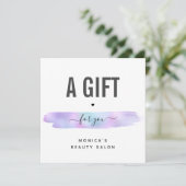 虹色ブラシストローク追加ロゴ美しいメイクアップスパ (スタンド正面)