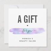 虹色ブラシストローク追加ロゴ美しいメイクアップスパ (正面)