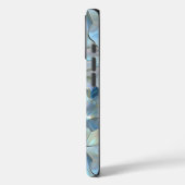 虹色ブルーペタルフローラプリントiPhoneケース Case-Mate iPhoneケース (裏面 / 左)