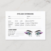 虹色ブルーラッシュレコード拡張マップ 名刺 (裏面)