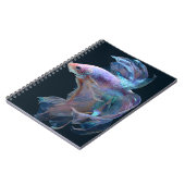 虹色ベッタ魚グローノートブック ノートブック (左側)