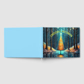 虹色ホリデードリーム🎄白熱［赤熱］光を放つクリスマスツリー ゲストブック (全面)