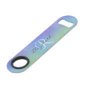 虹色ホロかわいらしグラムモノグラスタイリッシュム スピード栓抜き (正面アングル)