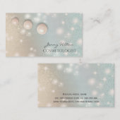 虹色ホロクエレガントシック高級パール 名刺 (正面/裏面)