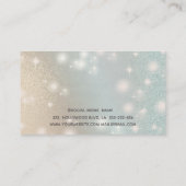 虹色ホロクエレガントシック高級パール 名刺 (裏面)