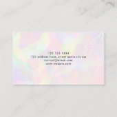 虹色ホログラフィエレガントックイベントプランナー 名刺 (裏面)