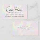 虹色ホログラフィエレガントックイベントプランナー 名刺 (正面/裏面)