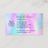 虹色ホログラフィガーリーックグラディエント 名刺 (裏面)