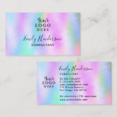 虹色ホログラフィガーリーックグラディエント 名刺 (正面/裏面)