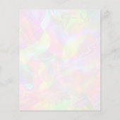 虹色ホログラフィックウォーカーのペット座カスタム座 チラシ (裏面)