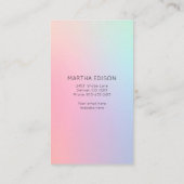 虹色ホログラフィックデザイン名刺 名刺 (裏面)