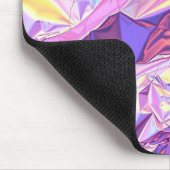虹色ホログラフィックフォイルテクスチャ マウスパッド (コーナー)