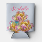 虹色ホログラフィックラッフルチューリップ 缶クーラー (正面)