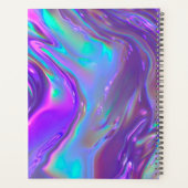 虹色ホログラフィックレインボースワールモノグラム プランナー手帳 (裏面)