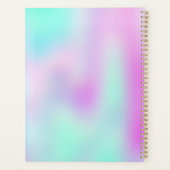虹色ホログラフィック勾配 プランナー手帳 (裏面)