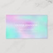 虹色ホログラフィック勾配 名刺 (正面)