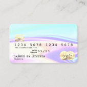 虹色ホログラフィモダンッククレジットカード 名刺 (正面)