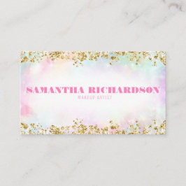 虹色ホログラフィモダンック虹色シック 名刺