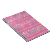 虹色ボヘミアンユニコーン模様 ノートブック (右側)